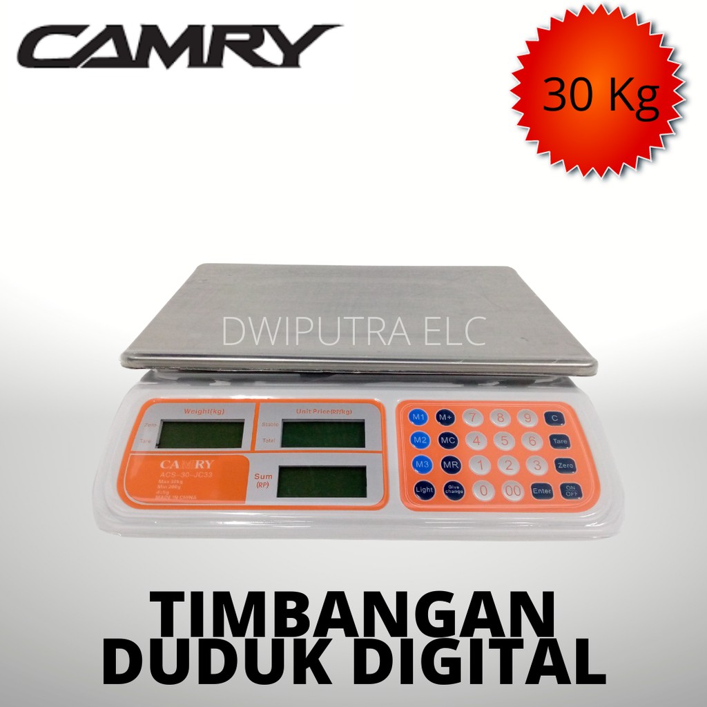 TIMBANGAN DIGITAL CAMRY SENSUNN 30KG 30 KG TIMBANGAN BUAH SAYUR