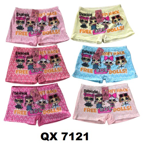 Celana Dalam Boxer Super Soft Anak Perempuan / CD Boxer Anak Cewek Model 7120, 7121, 7124 &amp; 7125