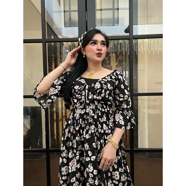 dres andini/dres bali kekinian/dres serut dada/dres jumbo