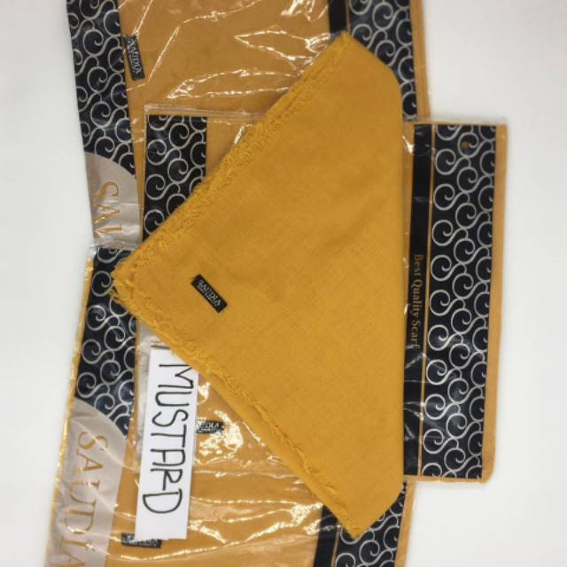 Jilbab Saudia warna mustard