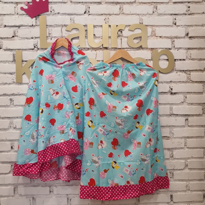 Mukena anak Karakter 8-12 Tahun Laurakidshop