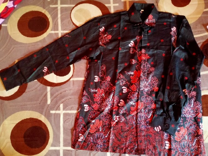 Kemeja Batik Semi Sutra Shyntetic Premium Exclusive Puring Istimewa Bahu Pakai Busa