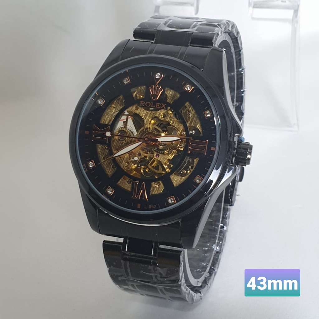 SUPER PREMIUM - Jam Tangan Pria Rolex Automatic/Otomatis/Jam Tanpa Baterai Tahan Air Rantai Analog +