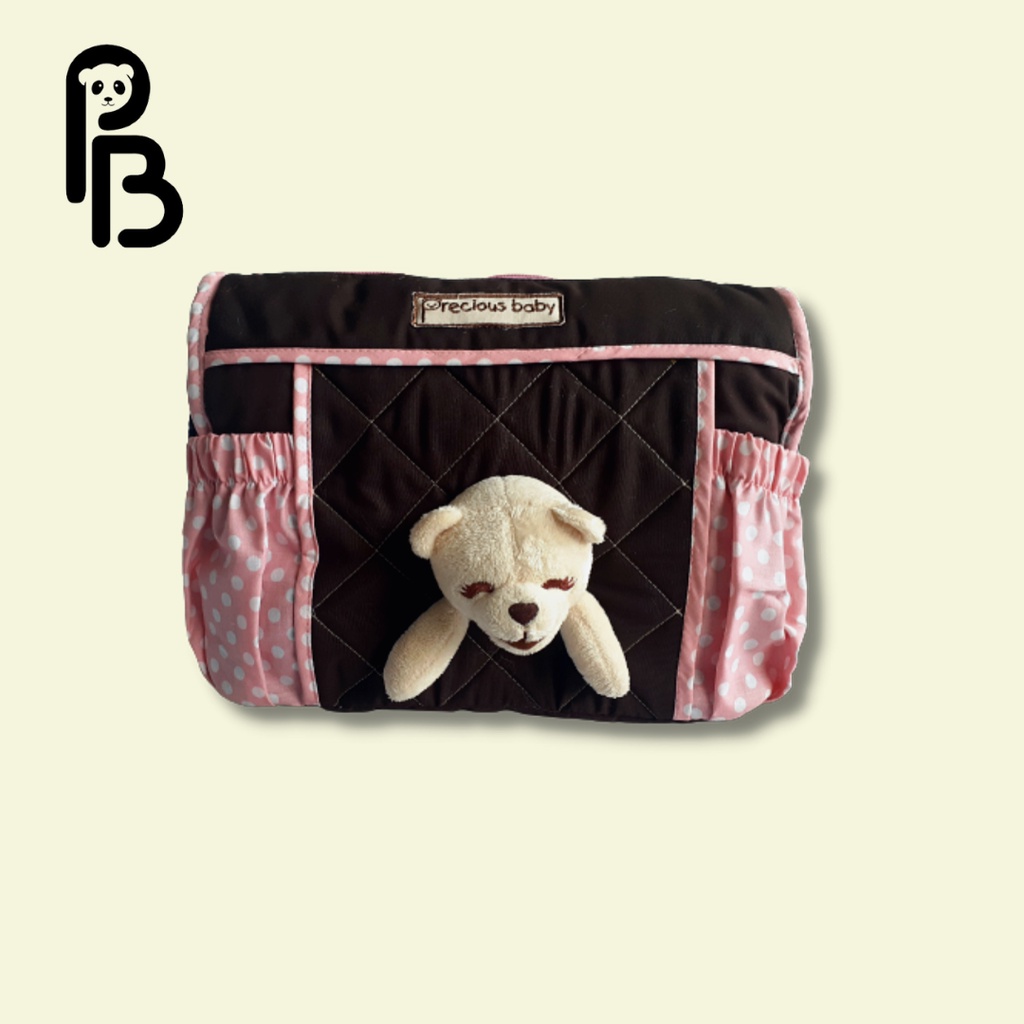 Precious Baby | Tas Perlengkapan Bayi | Diaper Bag | Baby Bag | Tas Combinasi S/M Boneka Precious