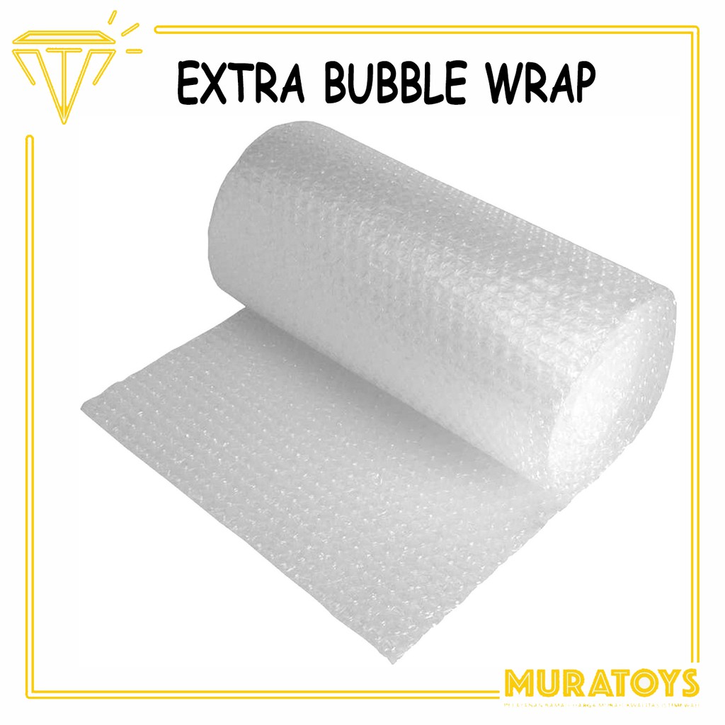 

Extra bubble wrap untuk packing!!! Tambah bubble wrap supaya aman 50 x 40 cm
