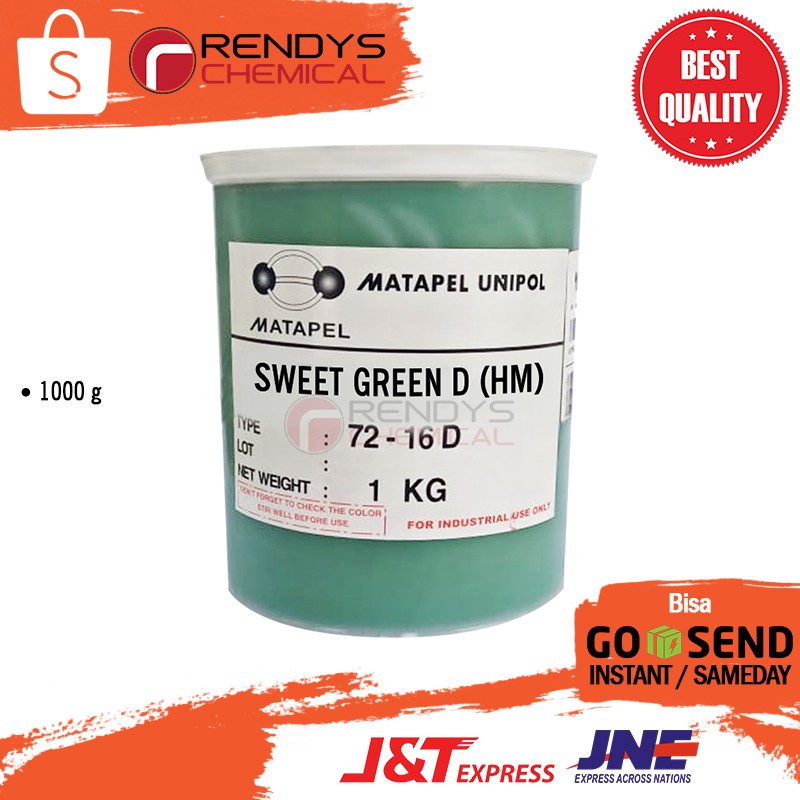 Pigment Pasta Untuk Resin Merk UNIPOL / Pewarna Resin 1 Kg - Sweet Green D (HM)