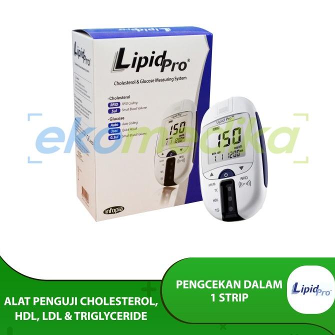 LIPID PRO Kolesterol Trigliserida HDL LDL Glucose Meter Alat