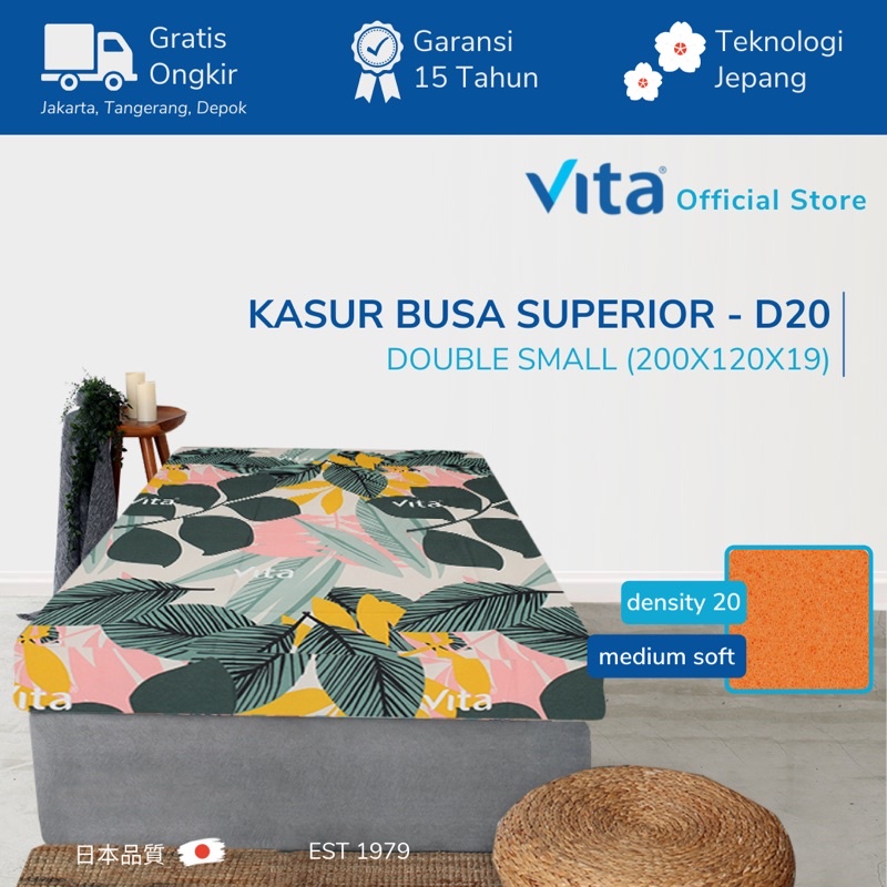Vita Foam Kasur Busa (200x120x19cm) Type Superior - Japan Quality