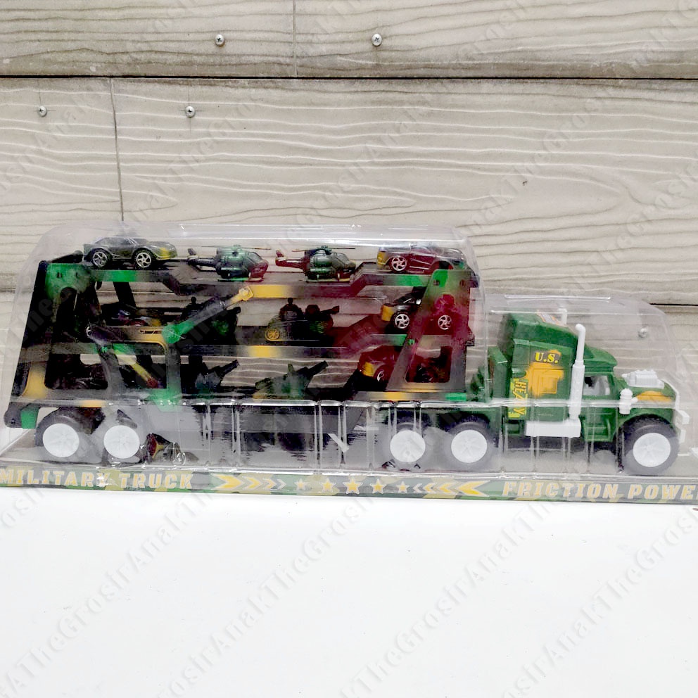MILITARY HEAVY TRUCK TRAILER JUMBO ISI 12 MAINAN TRUK TENTARA MIILITER TANK HELIKOPTER