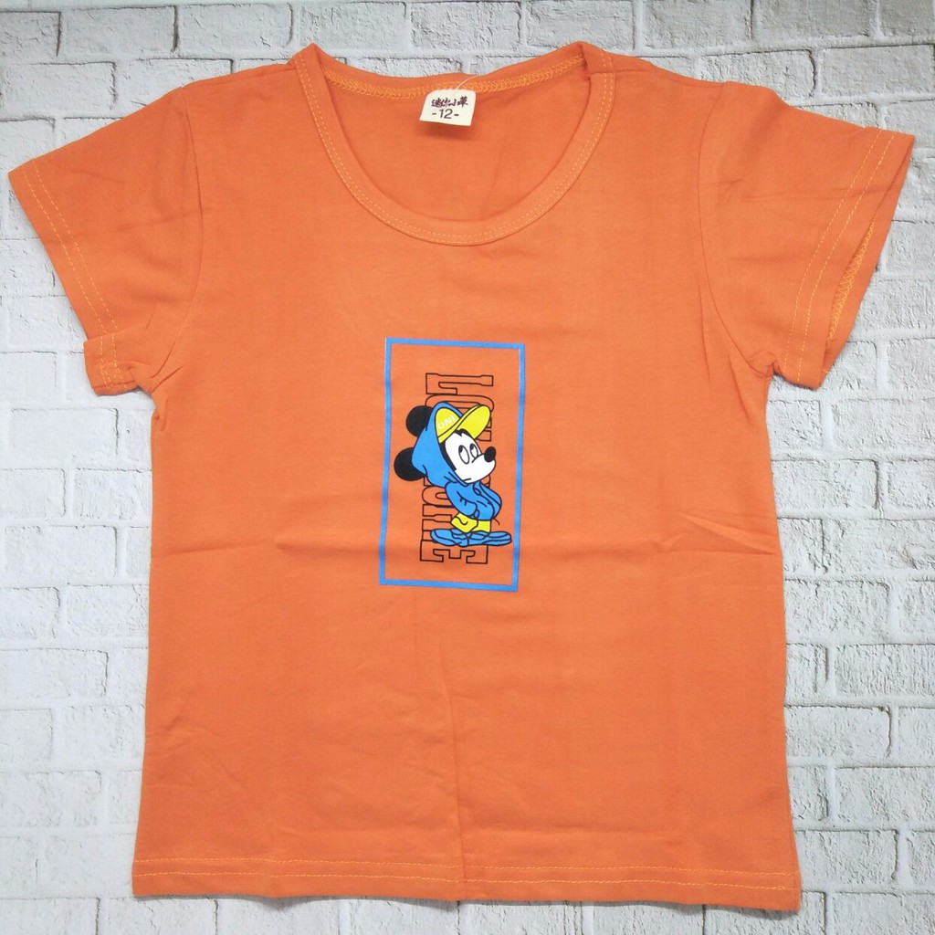 Kaos anak laki laki unisex murah usia 1-5 thn 100% import gambar LONY MOUSE