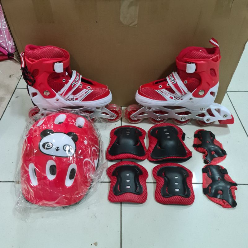 Sepatu Roda Anak &amp; Dewasa Komplit Model 2in1 Bajaj / Inline Skate Murah