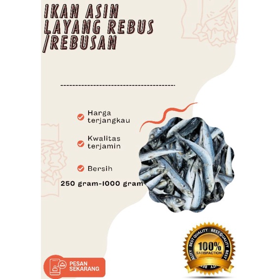 

ikan asin layang rebus
