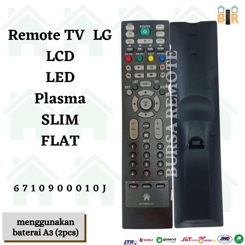 Remot / Remote TV LG LCD LED Plasma Slim Flat type 6710900010J / ecer dan grosir