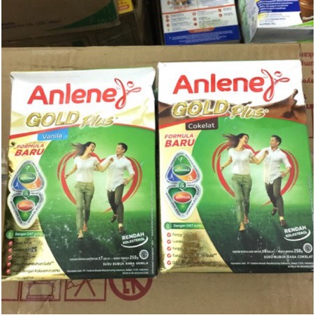 

Anlene Gold Plus Vanilla Coklat Original 250 GRAM