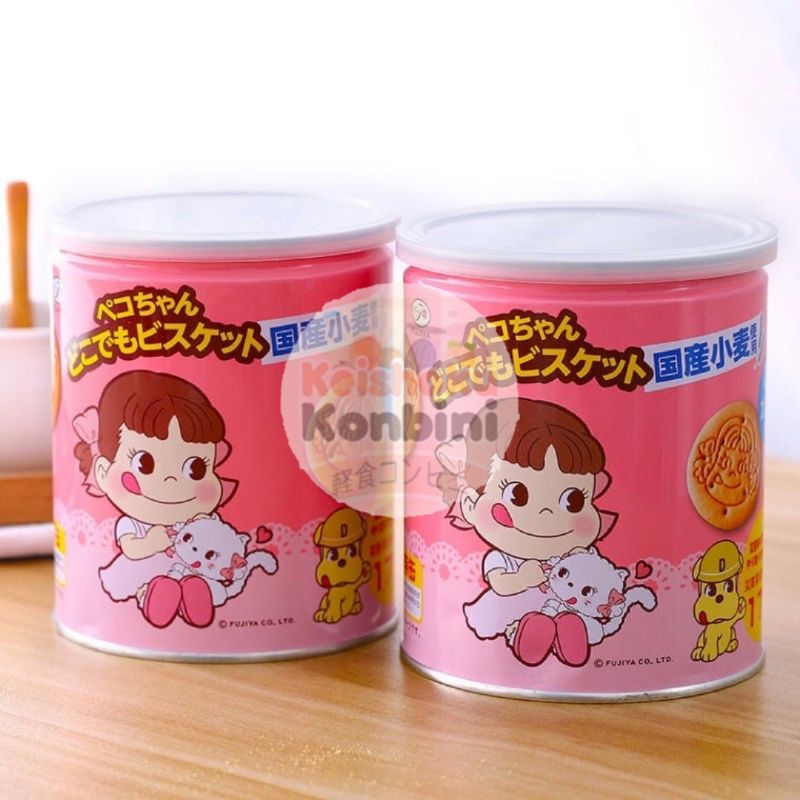 Fujiya Peko-Chan Everywhere Biscuit (Milky Biscuit in Can) 100gr / biskuit jepang / snack jepang