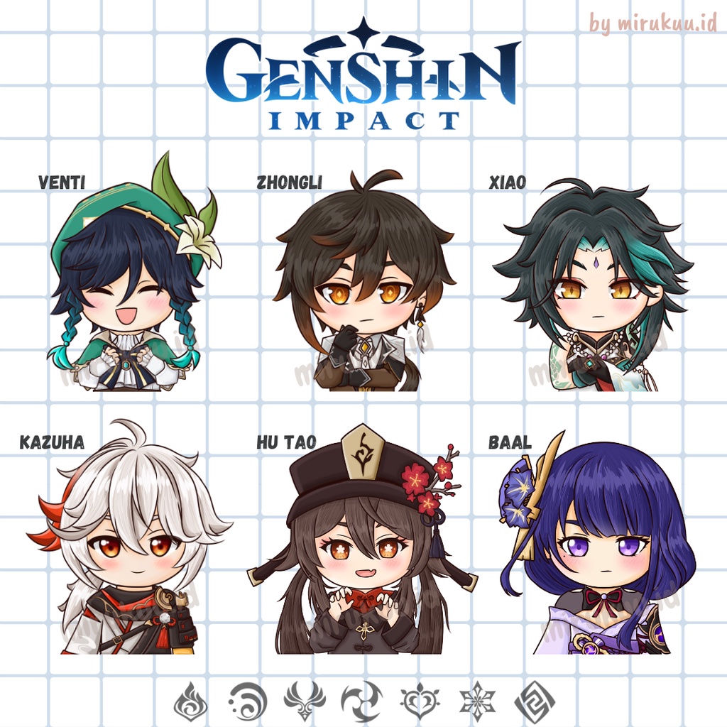 Genshin impact keychain