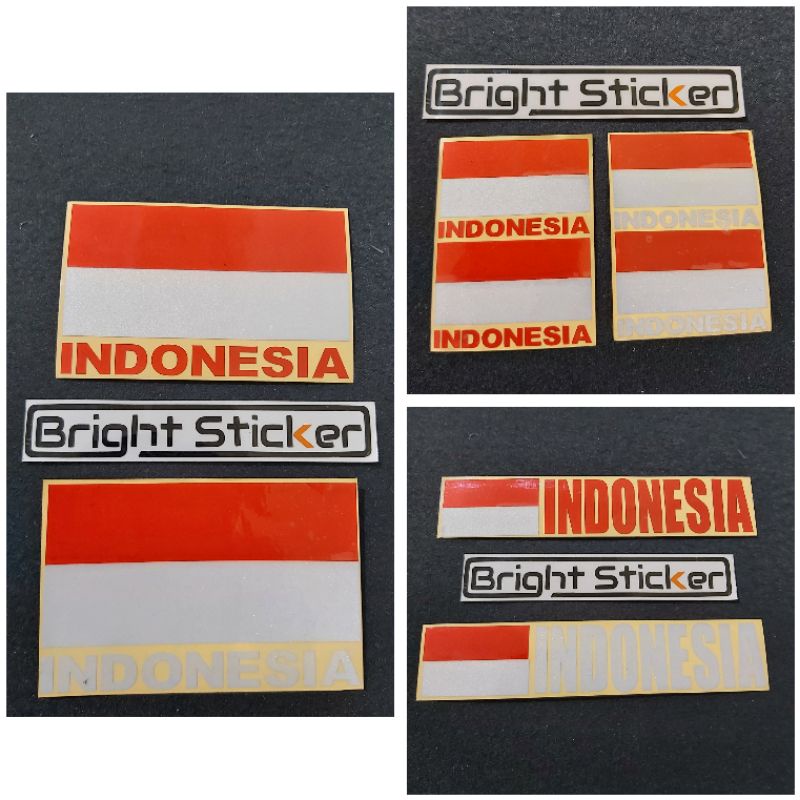 STICKER BENDERA INDONESIA CUTTING