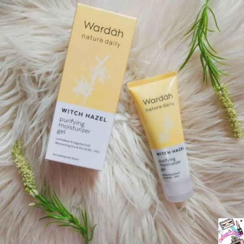 ☃Cutezz_Ching1☃Wardah Nature Daily Witch Hazel Purifying Moisturizer Gel 40ml (Kemasan Baru)