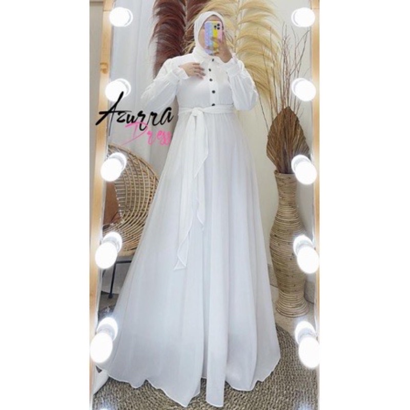 T.R - Gamis Terbaru CerutyBabydol Terlarus / Azzura Dress / Gamis Mewah Ceruty Terlaris 2021 / Gamis Ceruty Jumbo / Gamis Polos /Wd-4