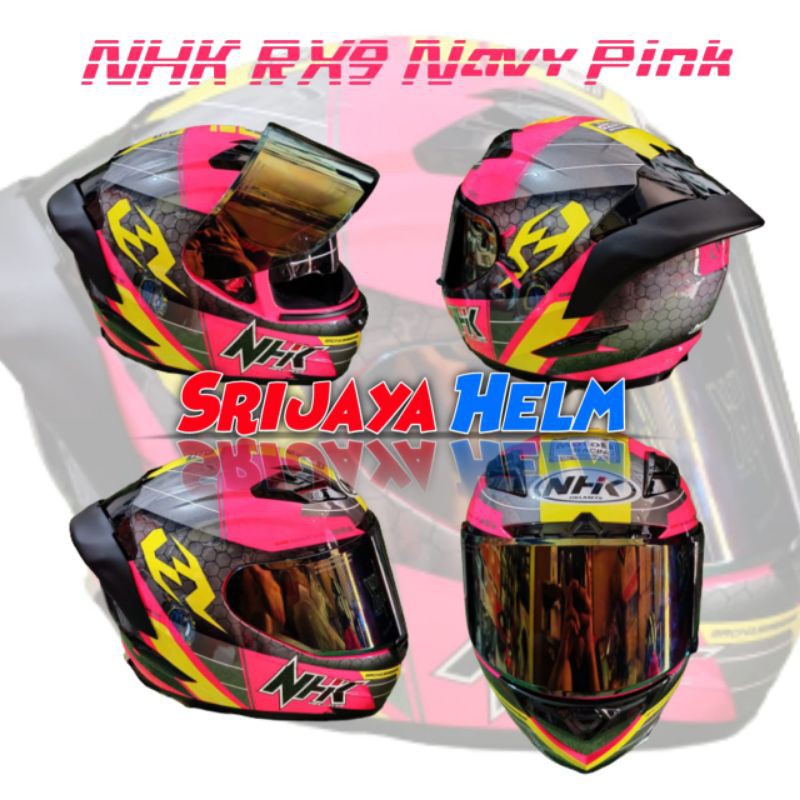 HELM NHK RX9//HELM NHK FULLFACE RX9//HELM NHK 2VISOR PAKET GANTENG