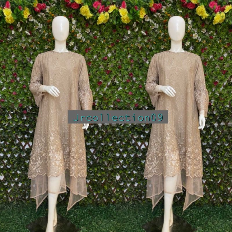 Dress kondangan / dress lamaran / dress wisuda / midi dress / dress modern /  DRESS FAVORIT