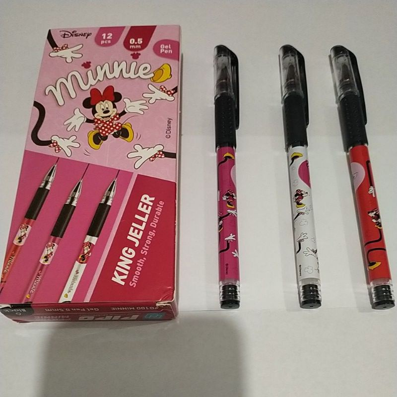 

pipo pen tinta gel hitam Disney Minnie mouse 0.5 mm