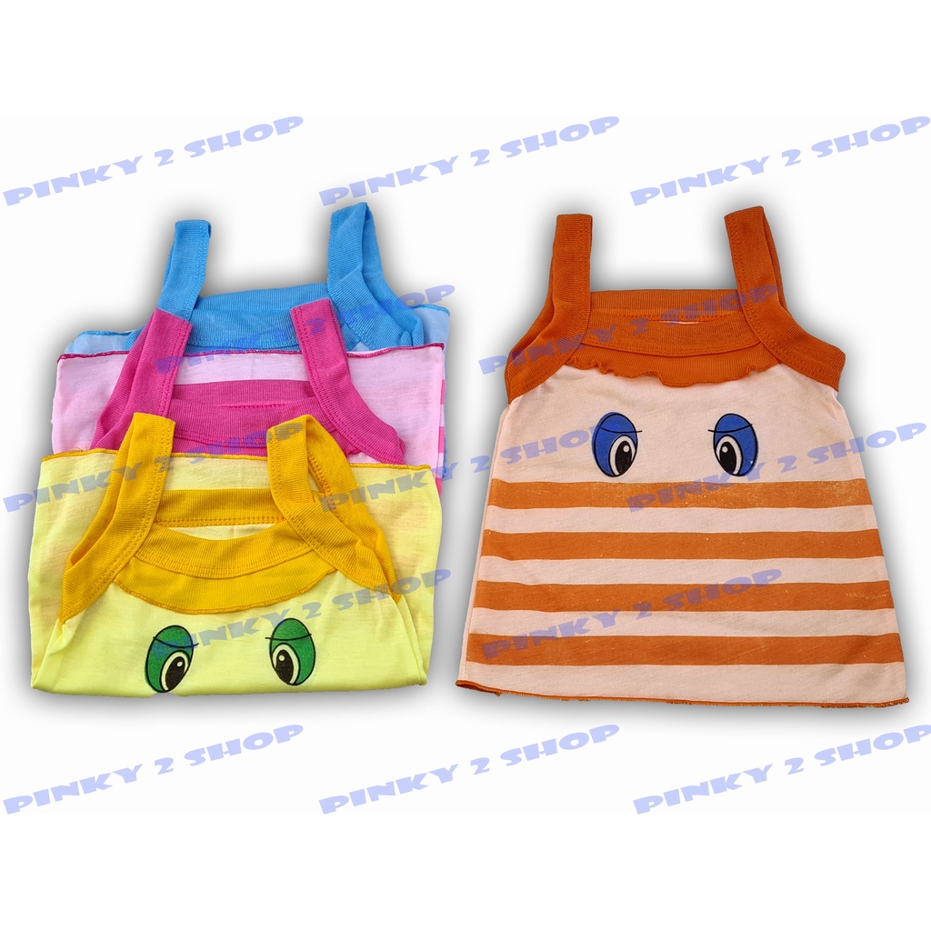 SINGLET KAOS DALAM TANKTOP ANAK PEREMPUAN MOTIF LUCU