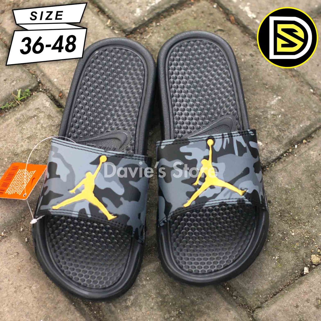 SANDAL SELOP CASUAL PRIA / WANITA JORDAN ARMY UKURAN 36-48 UNISEX SENDAL SLIDE FILP FLOP FASHION BNI