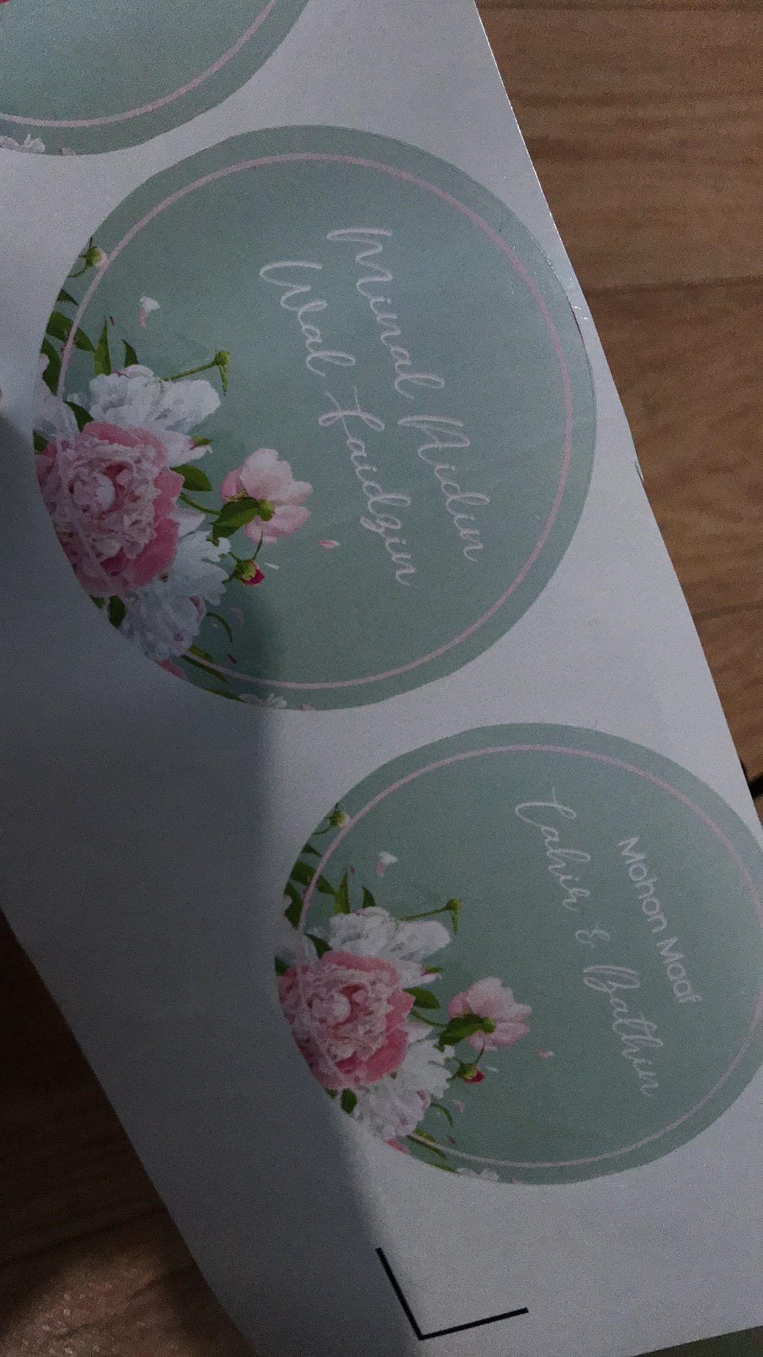 5 Set Stiker Gable Box Design Soft