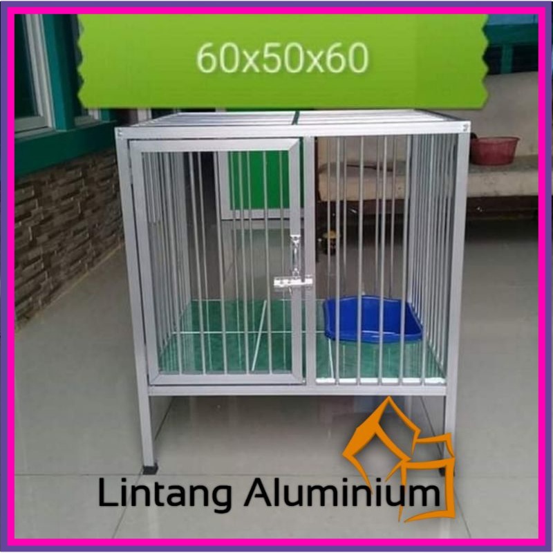 Kandang Kucing Aluminium Minimalis Kotak kecil
