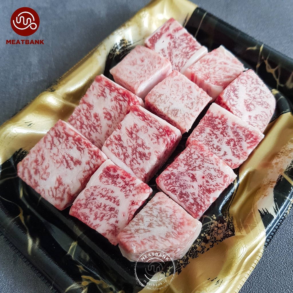 MEATBANK WAGYU CUBES A4 Japan Beef Daging Sapi Teppanyaki Grill BBQ
