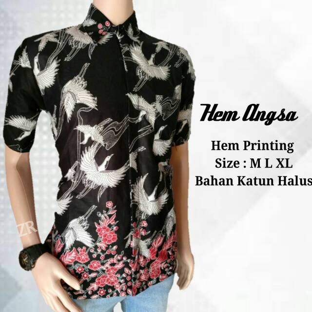 Kemeja batik angsa