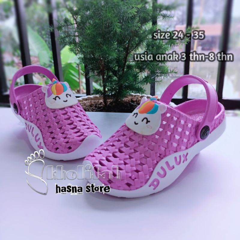 SANDAL BAIM ANAK PEREMPUAN 3THN - 8THN WARNA KARAKTER UNICON 24-35 283d DULUX