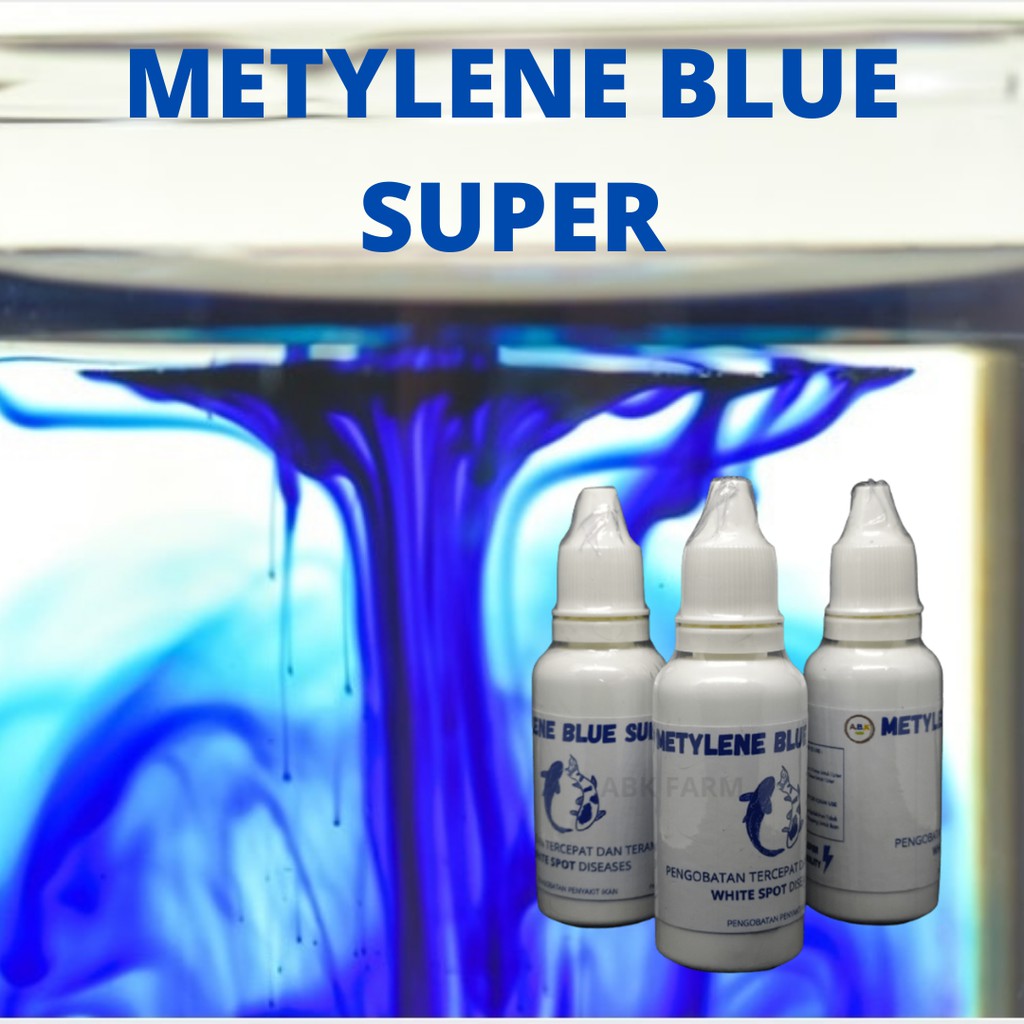 obat biru ikan methylene blue super quality blitz icht pengobatan ikan cupang koi koki guppy tetra