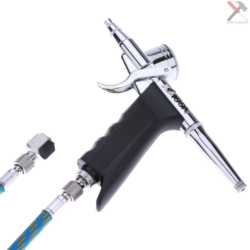 Kkmoon Set Pistol Trigger Airbrush Profesional Dengan Selang 3 Tip 2 Cup Untuk Melukis Tato Manicure