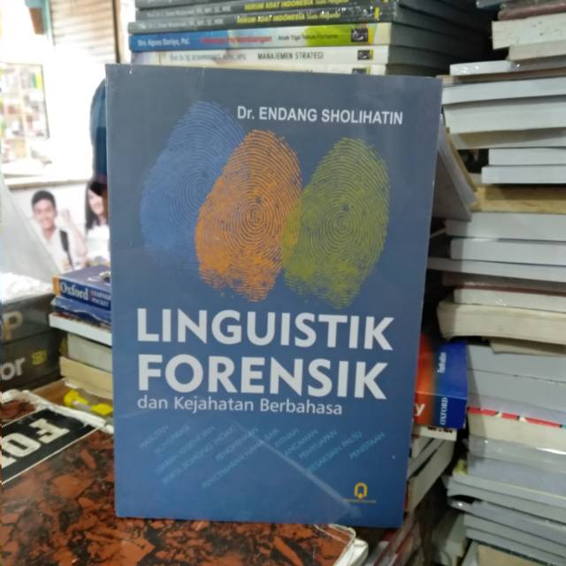 Buku linguistik forensik dan kejahatan berbahasa