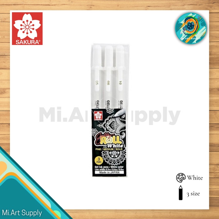 

Sakura Gelly Roll Pen Set 3 - PUTIH