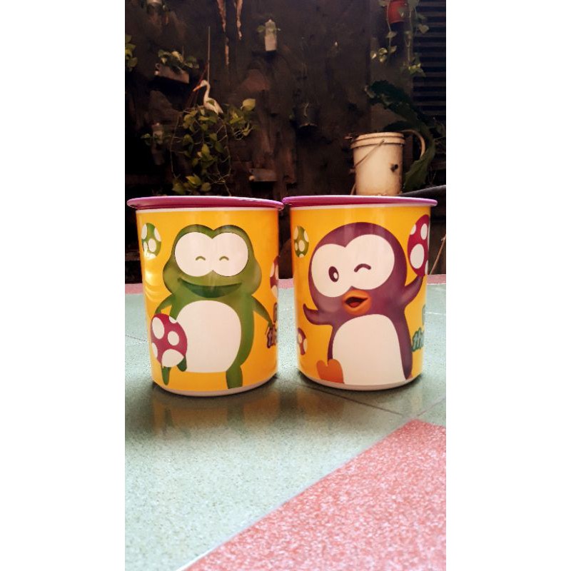 Tupperware Toples Playful Canister Froggy & Poppy