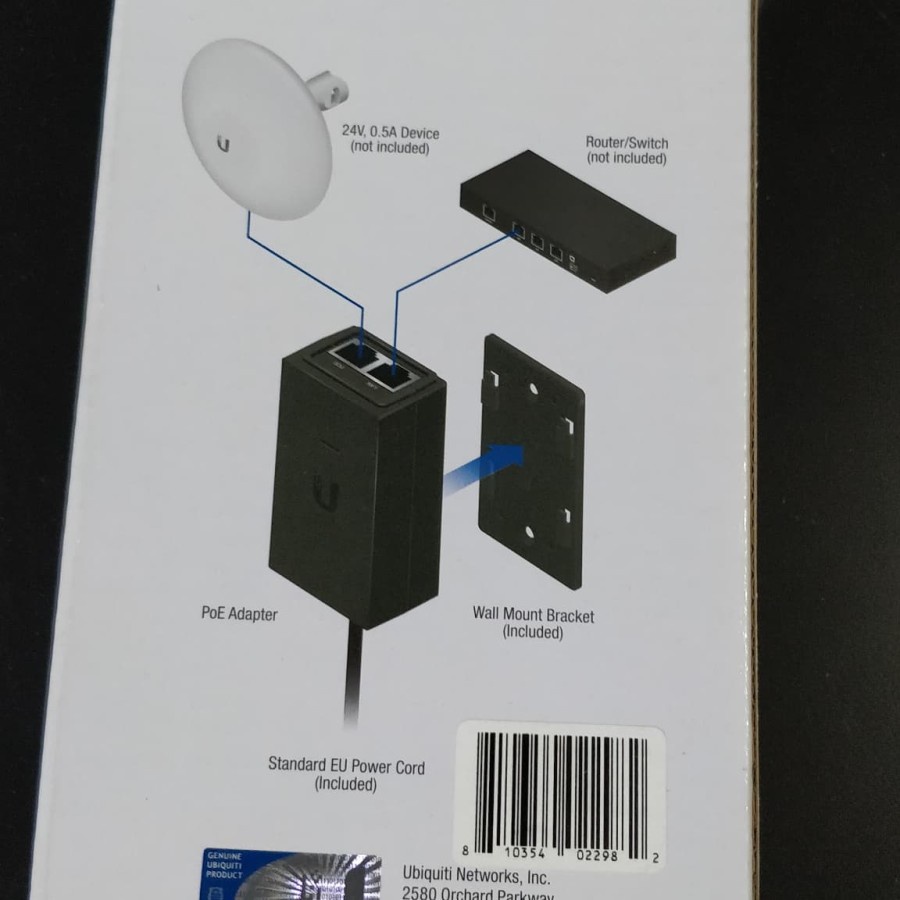 Ubiquiti PoE Adapter GP-A240-050G 24V 0.5A POE-24-12W