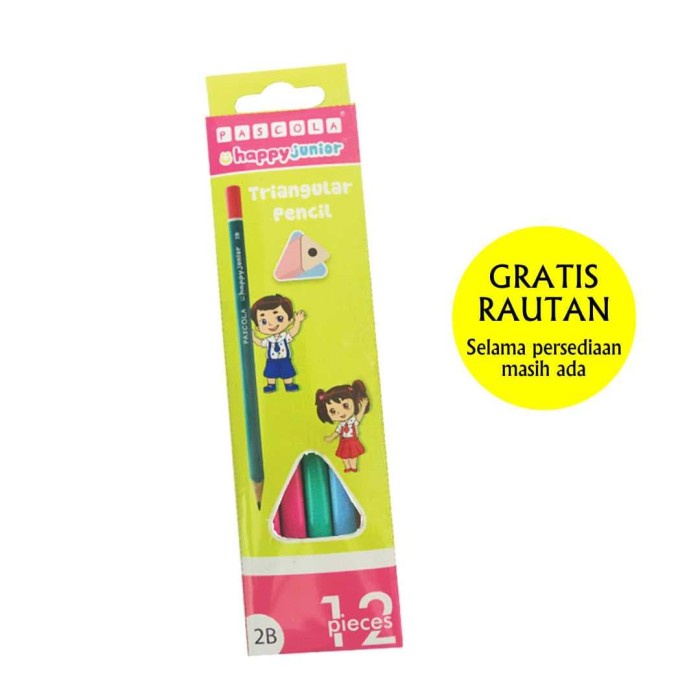 

(BISA COD) STANDARD PASCOLA HAPPY JUNIOR 2B - PENSIL 12 PCS