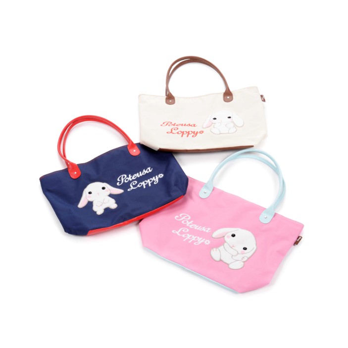Pote Usa Loppy Fluffy Embroidered Big Tote Bag Collection