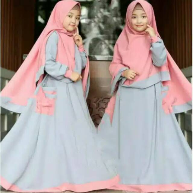 RUMANA KIDS GAMIS ANAK SYARI ORIGINAL BY QIARA FASHION