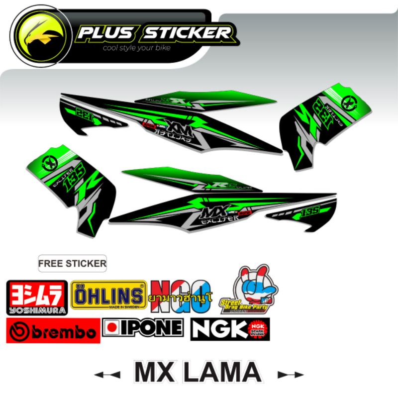Stripping Variasi MX old/MX 135 lama / sticker MX lama