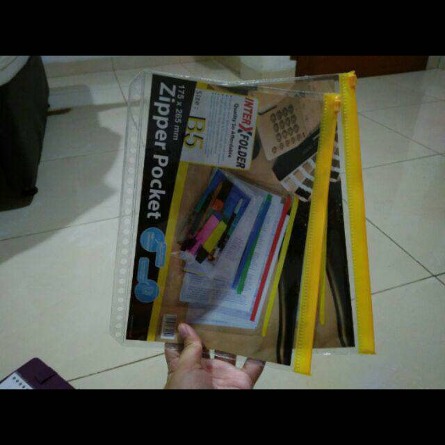 

Zipper Pocket Ziplock Binder Multifungsi B5 (26ring)