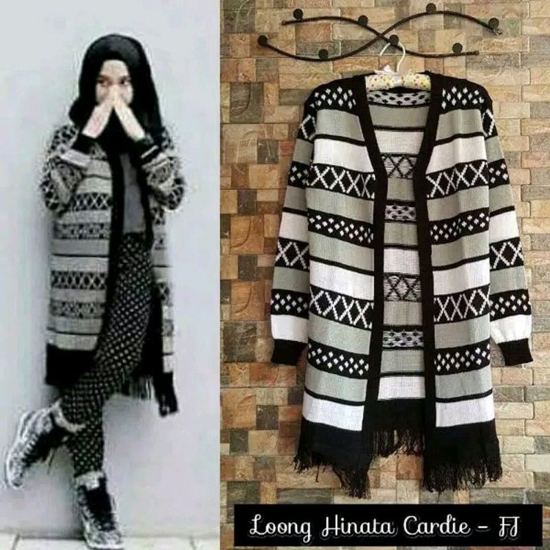 SN - Long CARDIGAN HINATA rajut halus premium