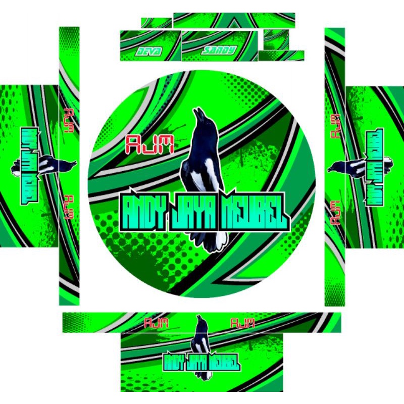 

STIKER|DECAL|SANGKAR BULAT NO.4