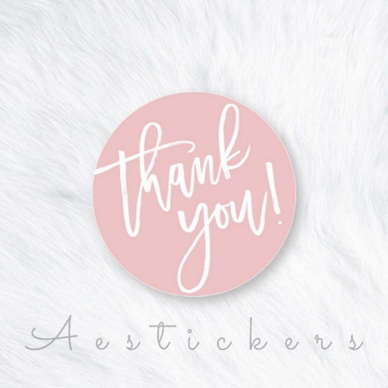 THANK YOU STICKER LABEL STIKER TERIMA KASIH UKURAN 5 CM UNTUK PACKING PRODUK-PART 11