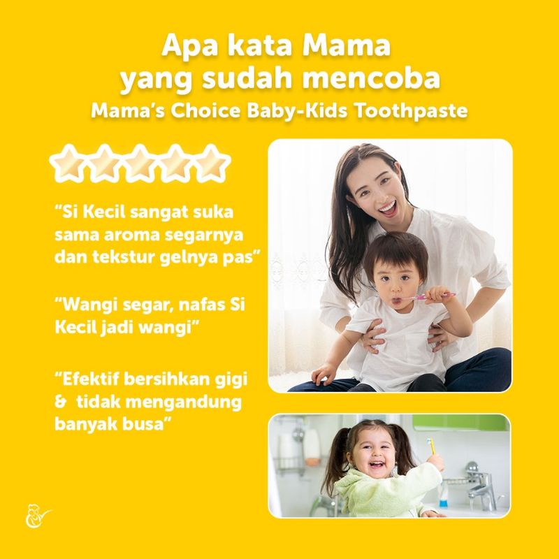 Mama's Choice Baby &amp; Kids Toothpaste | Pasta Gigi Odol Bayi dan Anak