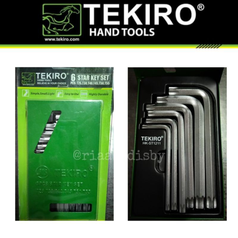 KUNCI L SET BINTANG PENDEK 6pcs TEKIRO || STAR KEY SET TEKIRO