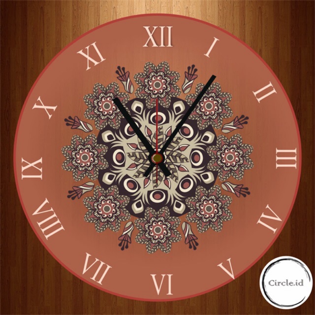 JAM DINDING KAYU ROMAWI
